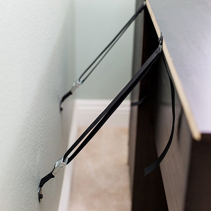 ANTI-TIP SAFETY STRAP FOR FURNITURE OR TV'S